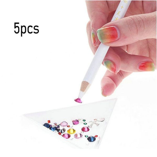 5pcs diy nail art dotting tool rhinestones gems picking crystal beads wax pencil white dot gel pen decoration tools f qyluis, Silver
5pcs diy nail art dotting tool rhinestones gems picking crystal beads wax pencil white dot gel pen decoration tools f qyluis, Silver