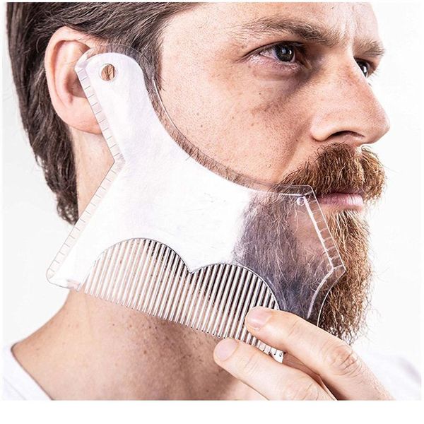 new innovative design beard shaping tool trimming shaper template guide for shaving or stencil with full-size comb for jllfkv, Silver
new innovative design beard shaping tool trimming shaper template guide for shaving or stencil with full-size comb for jllfkv, Silver