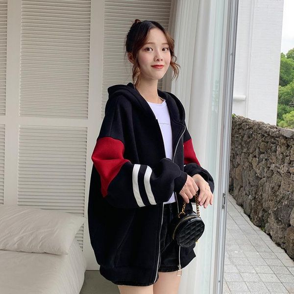 midi cardigan hooded sweater women's plus velvet thick autumn and winter clothes large size loose coat, Black
midi cardigan hooded sweater women's plus velvet thick autumn and winter clothes large size loose coat, Black