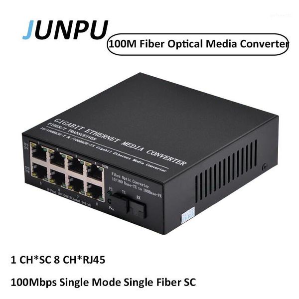 fiber optic equipment junpu optical media converter 1piece 100m 1 ch*sc 8 ch*rj45 sc ethernet transceiver1
fiber optic equipment junpu optical media converter 1piece 100m 1 ch*sc 8 ch*rj45 sc ethernet transceiver1