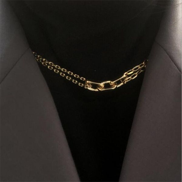 yikuf88 women chain necklace 18k multi-ring double layer clavicle chain retro high fine jewelry for women, Silver
yikuf88 women chain necklace 18k multi-ring double layer clavicle chain retro high fine jewelry for women, Silver