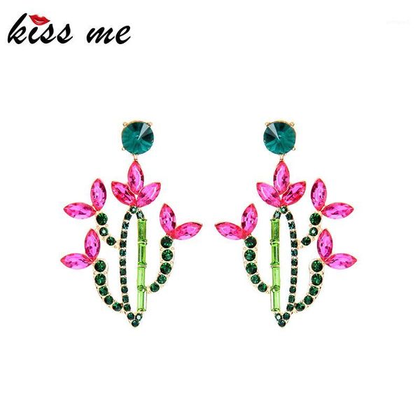 dangle & chandelier kissme delicate multicolor crystal cactus blossom drop earrings for women gold color alloy fashion jewelry accessories1, Silver 
dangle & chandelier kissme delicate multicolor crystal cactus blossom drop earrings for women gold color alloy fashion jewelry accessories1, Silver