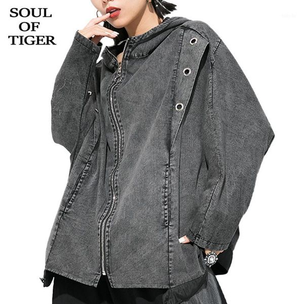 soul of tiger new 2020 spring punk korean fashion ladies vintage trench womens casual zipper coats oversized loose windbreakers1, Tan;black
soul of tiger new 2020 spring punk korean fashion ladies vintage trench womens casual zipper coats oversized loose windbreakers1, Tan;black