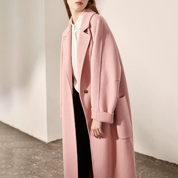 2021 winter new mid long lace up wool coat classic style spot order double faced cashmere coat women, Black
2021 winter new mid long lace up wool coat classic style spot order double faced cashmere coat women, Black