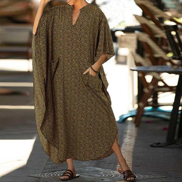 2020 vonda bohemian women sundress 3/4 sleeve party maxi long dress spring summer bohemian beach dress plus size robe1, Black;gray
2020 vonda bohemian women sundress 3/4 sleeve party maxi long dress spring summer bohemian beach dress plus size robe1, Black;gray
