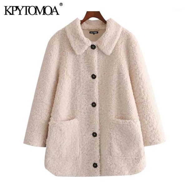 kpytomoa women 2020 fashion thick warm faux fur loose teddy coat vintage long sleeve pockets female outerwear chic overcoat1, Black
kpytomoa women 2020 fashion thick warm faux fur loose teddy coat vintage long sleeve pockets female outerwear chic overcoat1, Black