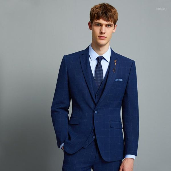 men suit blue plaid mens suits with pants vest father day gift wedding suits for men groom business man wear plus 6xl slim fit1, White;black
men suit blue plaid mens suits with pants vest father day gift wedding suits for men groom business man wear plus 6xl slim fit1, White;black