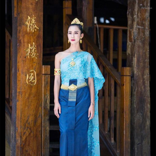 thai costume single shoulder skirts shawl l restaurant cashier dresses thailand dress traditional clothing for women1, Red
thai costume single shoulder skirts shawl l restaurant cashier dresses thailand dress traditional clothing for women1, Red