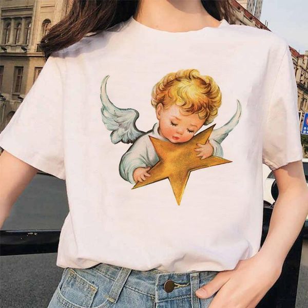 ulzzang fashion kawaii angel partment women t-рубашки летние с короткими рукавами o-образным вырезом повседневная одежда, White
ulzzang fashion kawaii angel partment women t-рубашки летние с короткими рукавами o-образным вырезом повседневная одежда, White