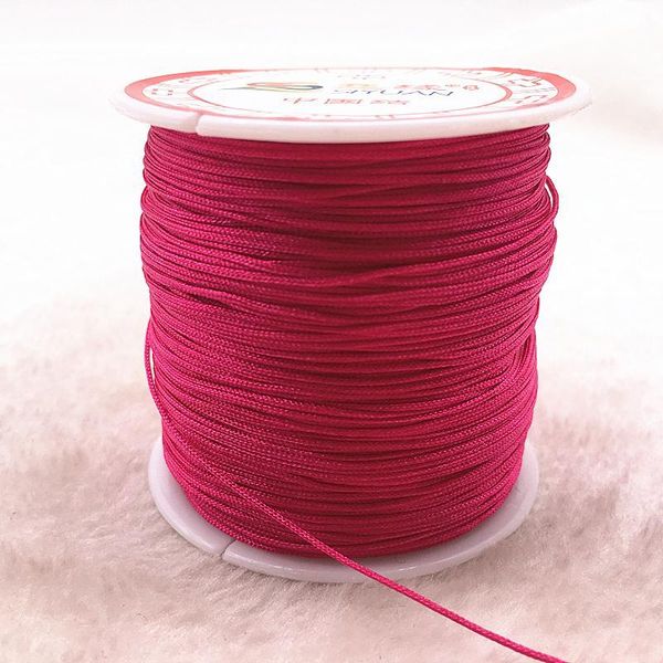 100m roll 0.8mm rose red nylon cord thread chinese knot macrame cord bracelet braided string diy tassels beading thread h wmtapi 
100m roll 0.8mm rose red nylon cord thread chinese knot macrame cord bracelet braided string diy tassels beading thread h wmtapi