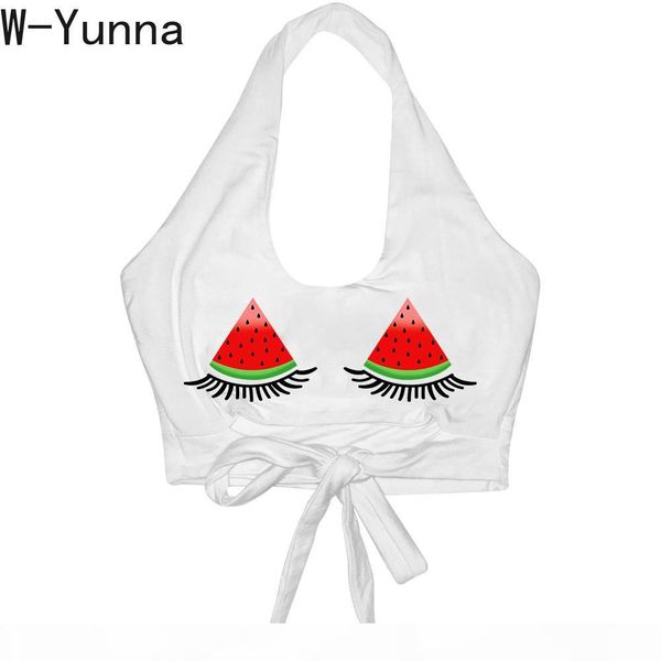 wholesale 2019 white womens tank watermelon eye 3d digital printing backless strap vest u-neck slim crop top
wholesale 2019 white womens tank watermelon eye 3d digital printing backless strap vest u-neck slim crop top