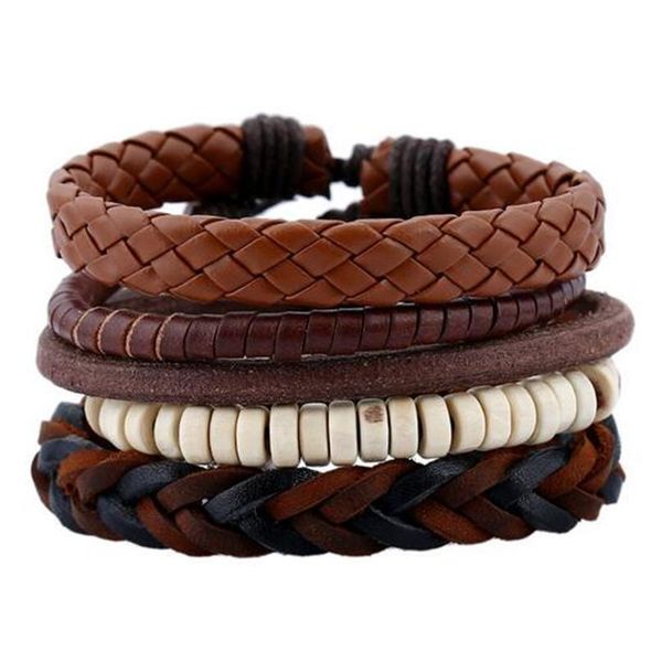 4-6pc vintage multilayer leather bracelet for men fashion braided handmade rope wrap bead charm woven bracelets m bbyuwf, Golden;silver
4-6pc vintage multilayer leather bracelet for men fashion braided handmade rope wrap bead charm woven bracelets m bbyuwf, Golden;silver