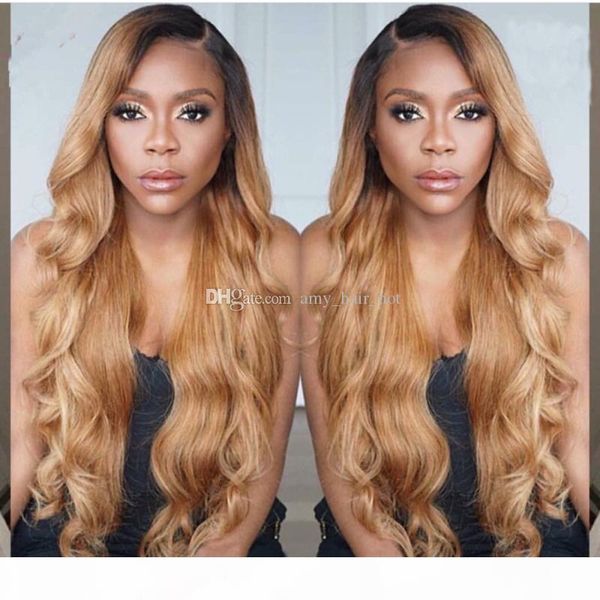 #1bt#27 ombre lace wig body wave ombre human hair wig brazilian full lace wigs for black women 150 density lace front wig, Black;brown
#1bt#27 ombre lace wig body wave ombre human hair wig brazilian full lace wigs for black women 150 density lace front wig, Black;brown