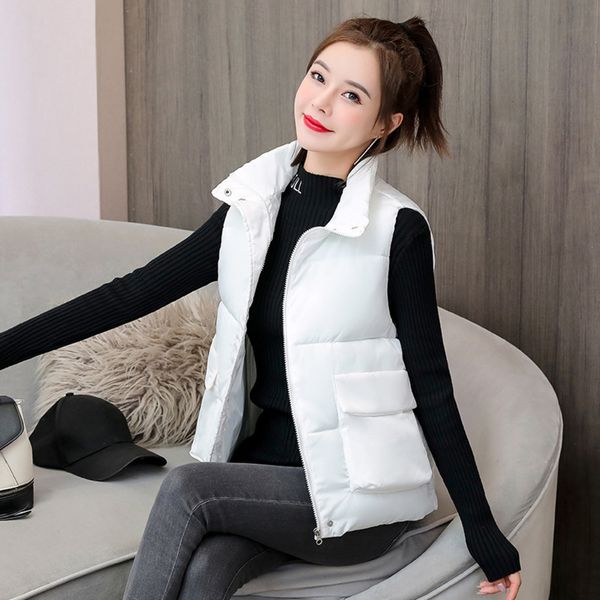 6xl large waistcoat women's fall cotton- cotton-paddedvest quilted winter 2020 new korean short thickened cotton padded jacket women�, White;black
6xl large waistcoat women's fall cotton- cotton-paddedvest quilted winter 2020 new korean short thickened cotton padded jacket women�, White;black