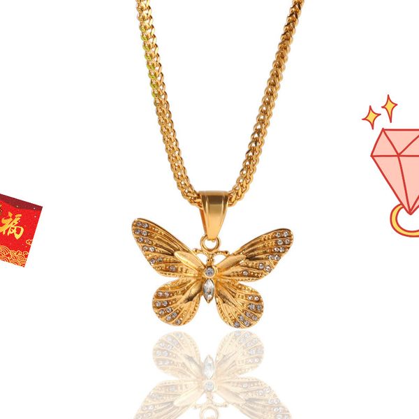 men's jewelry butterfly pendant necklace 2021 new fashion jewelry brand designer men's hip hop necklace, Silver
men's jewelry butterfly pendant necklace 2021 new fashion jewelry brand designer men's hip hop necklace, Silver