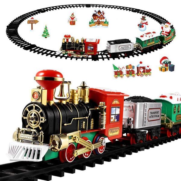 and mini model toy lights christmas sounds set railway tracks toys needs assemble for kids xmas train gift
and mini model toy lights christmas sounds set railway tracks toys needs assemble for kids xmas train gift