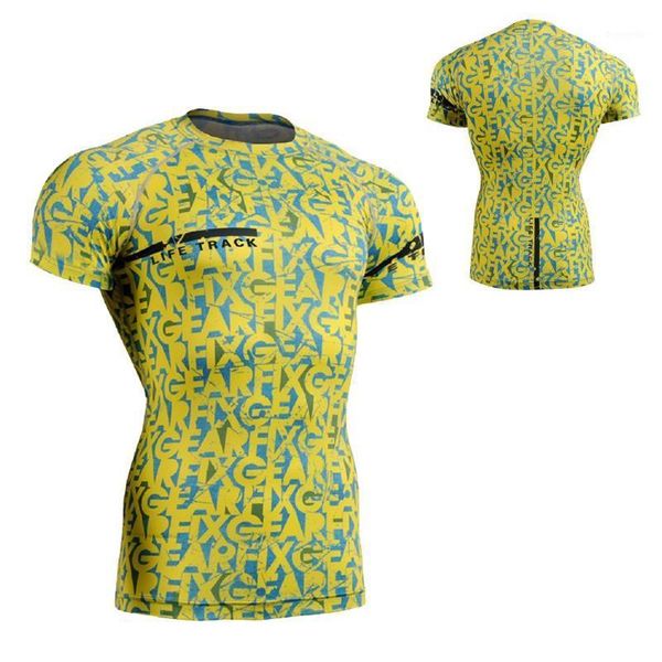 men`s technical graphic short sleeve fitness running compression shirts multi-functional gym workout training tee1, Black;blue
men`s technical graphic short sleeve fitness running compression shirts multi-functional gym workout training tee1, Black;blue