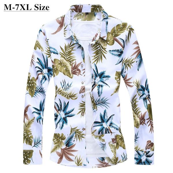 men's casual shirts 2021 autumn hawaiian shirt fashion plus size 5xl 6xl 7xl white flower long sleeve male brand clothes, White;black
men's casual shirts 2021 autumn hawaiian shirt fashion plus size 5xl 6xl 7xl white flower long sleeve male brand clothes, White;black