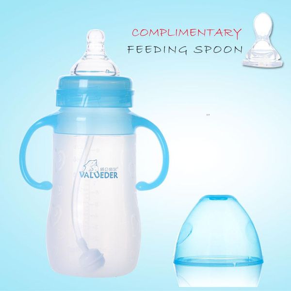 baby bottles# 2021 est valueder milk bottle 270ml wide- neck bpa soft silicone feeding with feeder and handle for kids
baby bottles# 2021 est valueder milk bottle 270ml wide- neck bpa soft silicone feeding with feeder and handle for kids