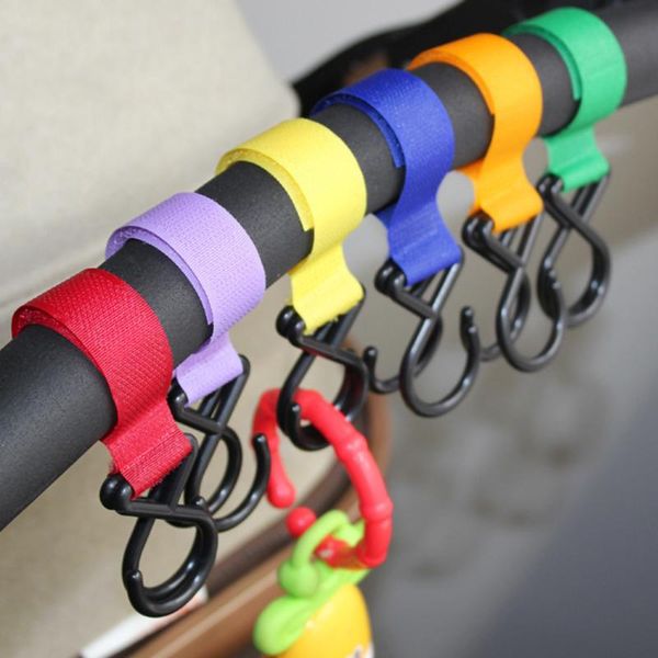 5pcs/lot Baby Stroller Accessories Organizer Hooks Pram Pushchair Hanger Hanging Carriage Double Promotion Car Hanger Hooks