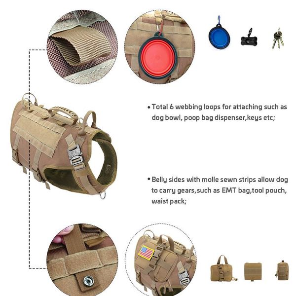 tactical dog harness military no pull pet k9 harness vest for medium large dogs training hiking molle dog harness with bbydtz
tactical dog harness military no pull pet k9 harness vest for medium large dogs training hiking molle dog harness with bbydtz