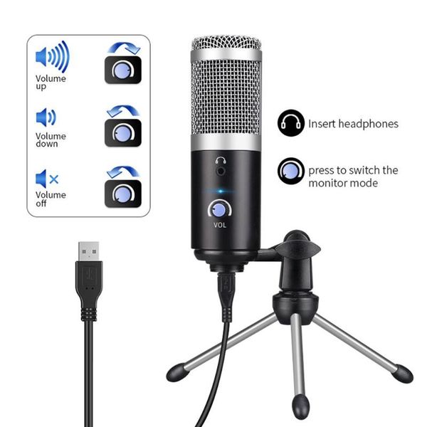microphones condenser microphone usb computer for youtube podcast recording instrument play live voice chat
microphones condenser microphone usb computer for youtube podcast recording instrument play live voice chat