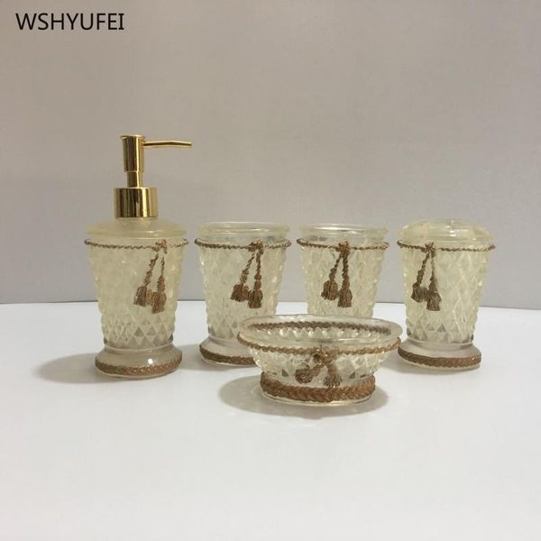 5pcs new resin bathroom kit accessories soap bottle soap dish toothbrush holder cup home l bathroom storage decoration
5pcs new resin bathroom kit accessories soap bottle soap dish toothbrush holder cup home l bathroom storage decoration