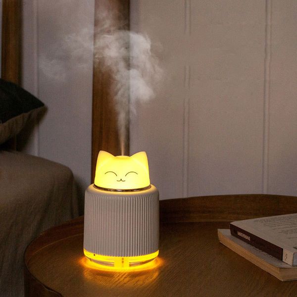300ml usb portable humidifier ultrasone aroma oil essential diffuser led light nice cat bear mist maker for home car 
300ml usb portable humidifier ultrasone aroma oil essential diffuser led light nice cat bear mist maker for home car