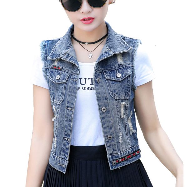 2021-spring short woman's thin, sleeveless vest torn hole denim female rivet jackets outerwear r130 gj8w, Black;white
2021-spring short woman's thin, sleeveless vest torn hole denim female rivet jackets outerwear r130 gj8w, Black;white