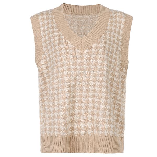 2021 new female sweater vest oversized sleeveless v-neck knit sweaters lady from the elegant office houndstooth winter vests 6xlh, Black;white
2021 new female sweater vest oversized sleeveless v-neck knit sweaters lady from the elegant office houndstooth winter vests 6xlh, Black;white