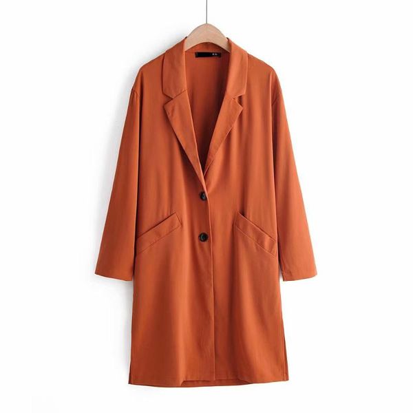 autumn fashion elegant women purple lapel collar trench coat stylish chic orange windbreaker casual long outerwear, Tan;black
autumn fashion elegant women purple lapel collar trench coat stylish chic orange windbreaker casual long outerwear, Tan;black