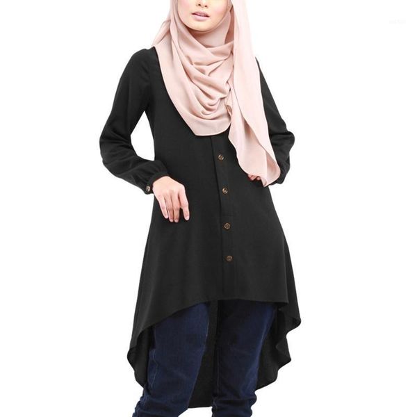women muslim long sleeve blouse dress buttons asymmetric loose shirt tunic 28gb1, Red
women muslim long sleeve blouse dress buttons asymmetric loose shirt tunic 28gb1, Red