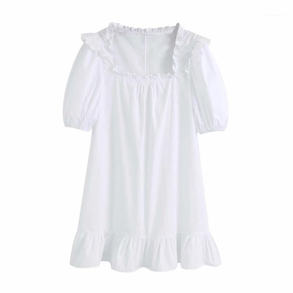 casual dresses 2021 summer vintage white dress short sleeve square collar cascading ruffle poplin mini female elegant vestidos1, Black;gray
casual dresses 2021 summer vintage white dress short sleeve square collar cascading ruffle poplin mini female elegant vestidos1, Black;gray