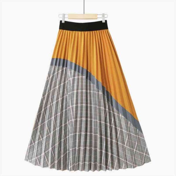 high waisted plaid skirts women retro pleated mid skirt women falda pantalon mujer fashions discoloration skirt autumn, Black
high waisted plaid skirts women retro pleated mid skirt women falda pantalon mujer fashions discoloration skirt autumn, Black