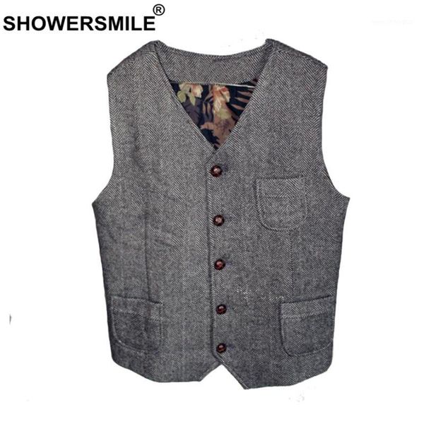 showersmile tweed waistcoat men gray herringbone vests male vintage slim fit gilet pockets autumn winter retro sleeveless jacket1, Black;white
showersmile tweed waistcoat men gray herringbone vests male vintage slim fit gilet pockets autumn winter retro sleeveless jacket1, Black;white