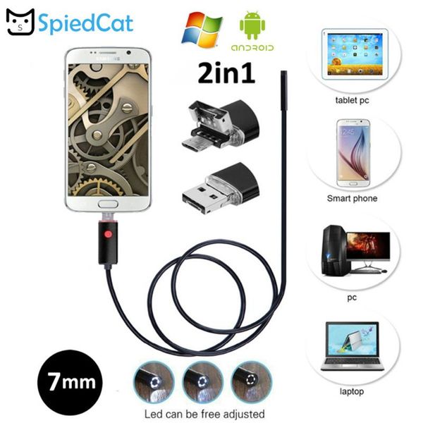 cameras 2in1 7mm mini lens soft cable micro/usb waterproof endoscope borescope snake inspection car repair camera for android window
cameras 2in1 7mm mini lens soft cable micro/usb waterproof endoscope borescope snake inspection car repair camera for android window