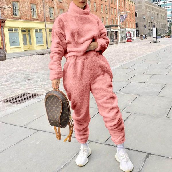 running sets women's tracksuit set 2 pieces solid turtleneck thickn winter sportswear for women pullovers plush casual jogging, Black;blue
running sets women's tracksuit set 2 pieces solid turtleneck thickn winter sportswear for women pullovers plush casual jogging, Black;blue