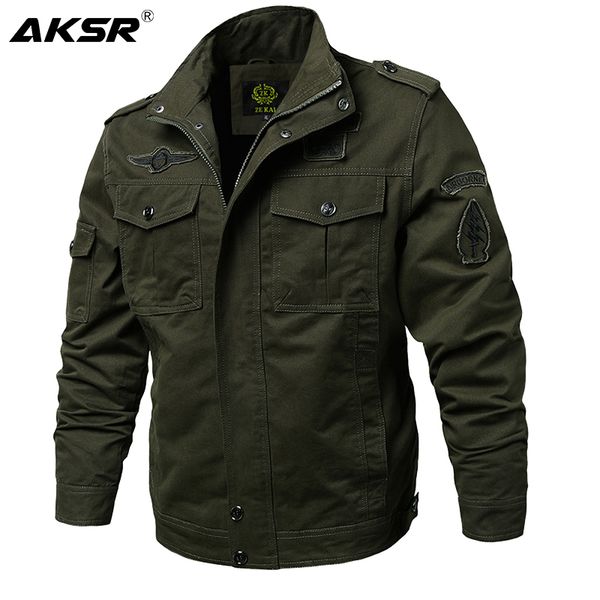 aksar plus size men spring autumn cotton military jacket coat army men's bomber pilot jackets mens cargo lightweight jacket 201120, Black;brown
aksar plus size men spring autumn cotton military jacket coat army men's bomber pilot jackets mens cargo lightweight jacket 201120, Black;brown