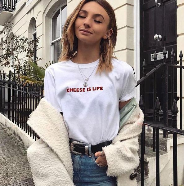 cheese is life red print women tshirt cotton casual funny t shirt for lady yong girl tee hipster drop ship s-373, White
cheese is life red print women tshirt cotton casual funny t shirt for lady yong girl tee hipster drop ship s-373, White