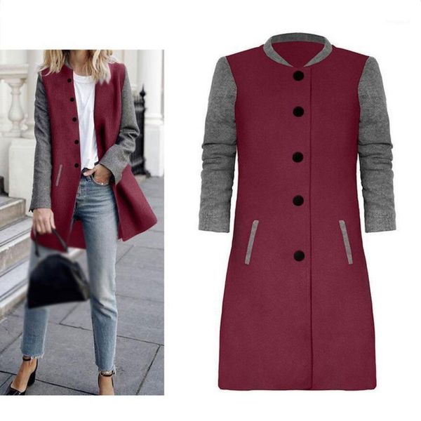 women winter coat autumn button slim outerwear spring fashion patchwork black female warm windproof overcoats1
women winter coat autumn button slim outerwear spring fashion patchwork black female warm windproof overcoats1
