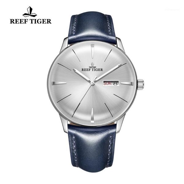 wristwatches 2021 reef tiger/rt dress watches for men blue leather band convex lens white dial automatic rga82381, Slivery;brown
wristwatches 2021 reef tiger/rt dress watches for men blue leather band convex lens white dial automatic rga82381, Slivery;brown