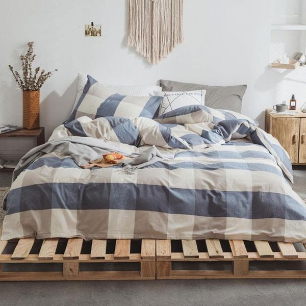 bedding sets simple japanese lattice set 3/4pcs cotton plaid print duvet cover fitted sheet pillowcase home textile quilt cover1
bedding sets simple japanese lattice set 3/4pcs cotton plaid print duvet cover fitted sheet pillowcase home textile quilt cover1
