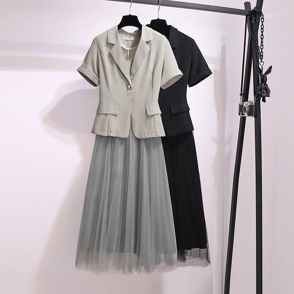 women blazer jackets suit large plus size elegant set jacket and dress two piece set large plus size summer cloth1, White
women blazer jackets suit large plus size elegant set jacket and dress two piece set large plus size summer cloth1, White