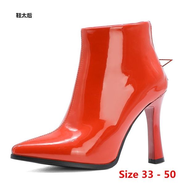 winter spring autumn high heel ankle boots women short woman shoes botas muje small big size 33 - 50, Black
winter spring autumn high heel ankle boots women short woman shoes botas muje small big size 33 - 50, Black