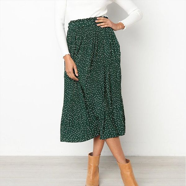 polka dots floral print pleated midi skirt for women elastic high waist beach warp skirts summer elegant female bottom holiday, Black
polka dots floral print pleated midi skirt for women elastic high waist beach warp skirts summer elegant female bottom holiday, Black