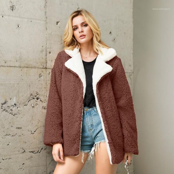 women's fur & faux fashion turn down collar thick warm coat 2021 winter elegant streetwear long fake jacket hairy overcoat outwear1, Black
women's fur & faux fashion turn down collar thick warm coat 2021 winter elegant streetwear long fake jacket hairy overcoat outwear1, Black