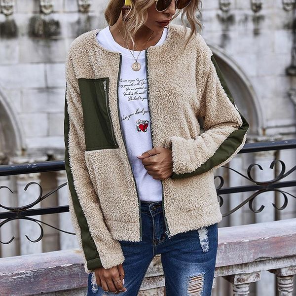2021 overcoat autumn winter women coat stylish female thick warm teddy velvet patchwork jackets outerwear casual streetwear xl, Black;brown
2021 overcoat autumn winter women coat stylish female thick warm teddy velvet patchwork jackets outerwear casual streetwear xl, Black;brown
