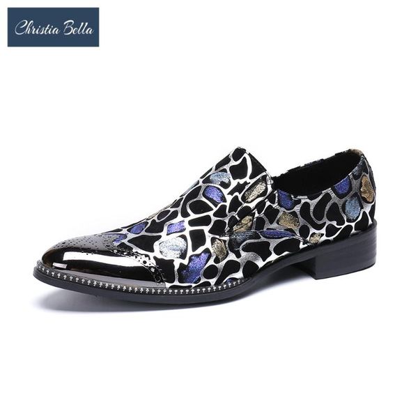 christia bella printing large size man shoes real leather pointed toe printing business shoes male british style brogue, Black
christia bella printing large size man shoes real leather pointed toe printing business shoes male british style brogue, Black