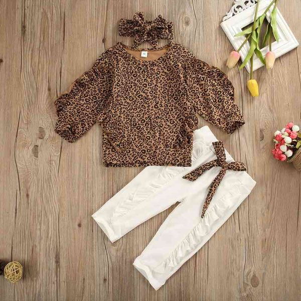 toddler baby girl clothes ruffle leopard long sleeve t-shirt bow leggings pants headband newborn tracksuit outfits sets, White
toddler baby girl clothes ruffle leopard long sleeve t-shirt bow leggings pants headband newborn tracksuit outfits sets, White