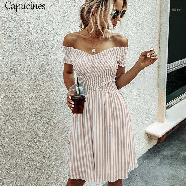 capucines off the shoulder striped dress summer 2020 women short sleeves empire backless a line slim mini party dresses1, Black;gray
capucines off the shoulder striped dress summer 2020 women short sleeves empire backless a line slim mini party dresses1, Black;gray